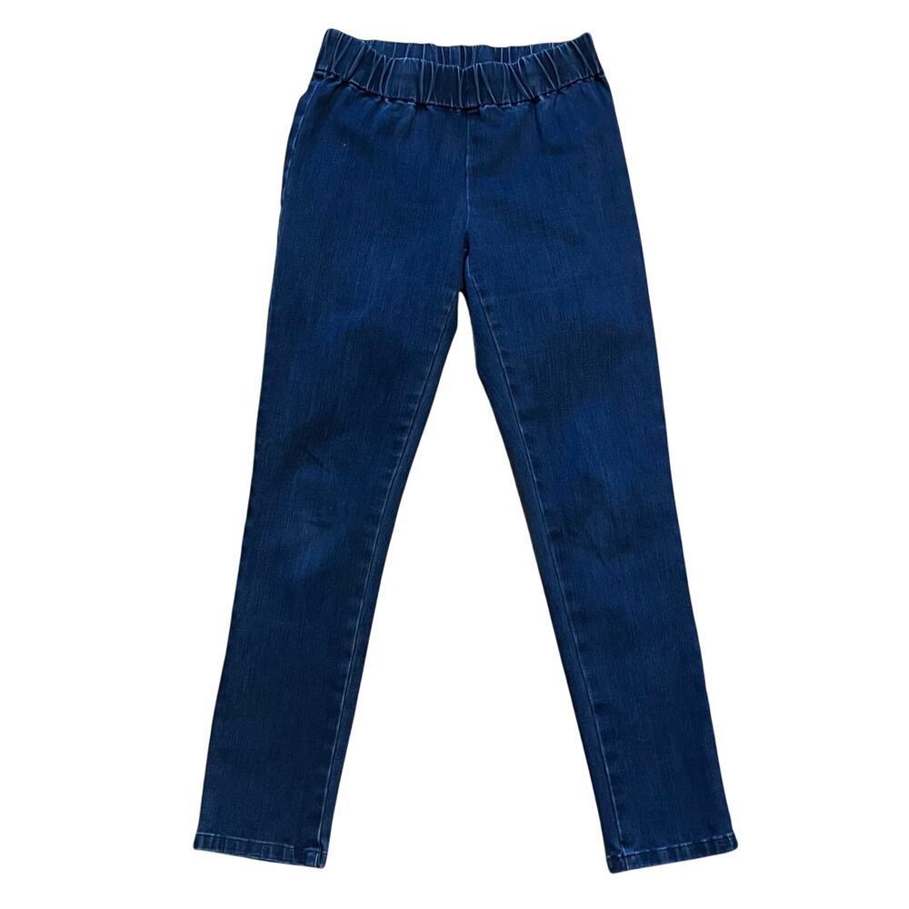 Soft Surroundings Dark Wash Pull On Leggings Jeans XS